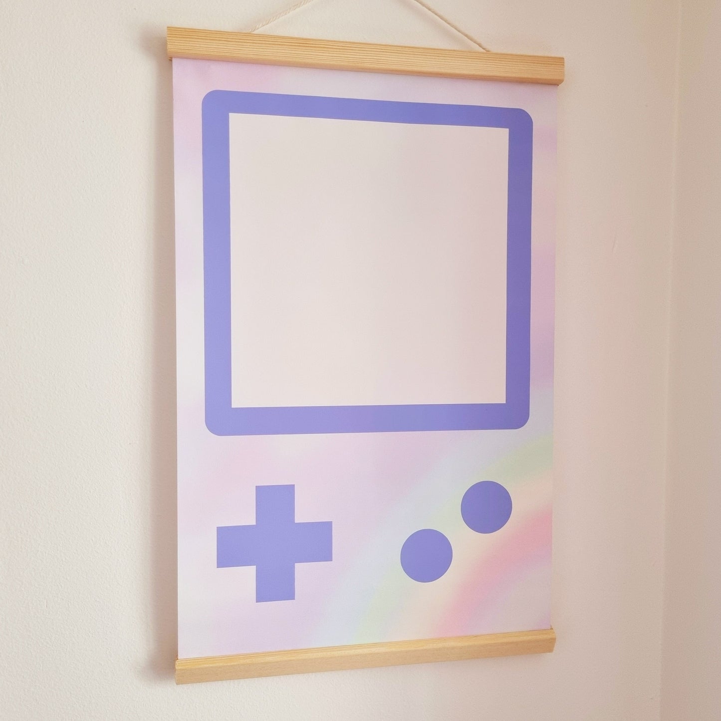 Purple Game Console Pin Banner