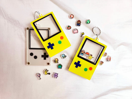 Refillable Gameboy Shaker Keychain