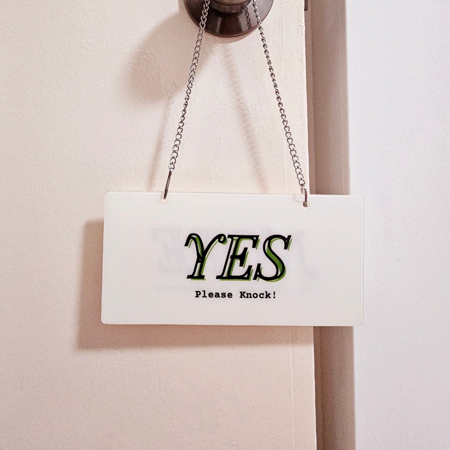 Yes Nope Snarky Home Office Door Sign