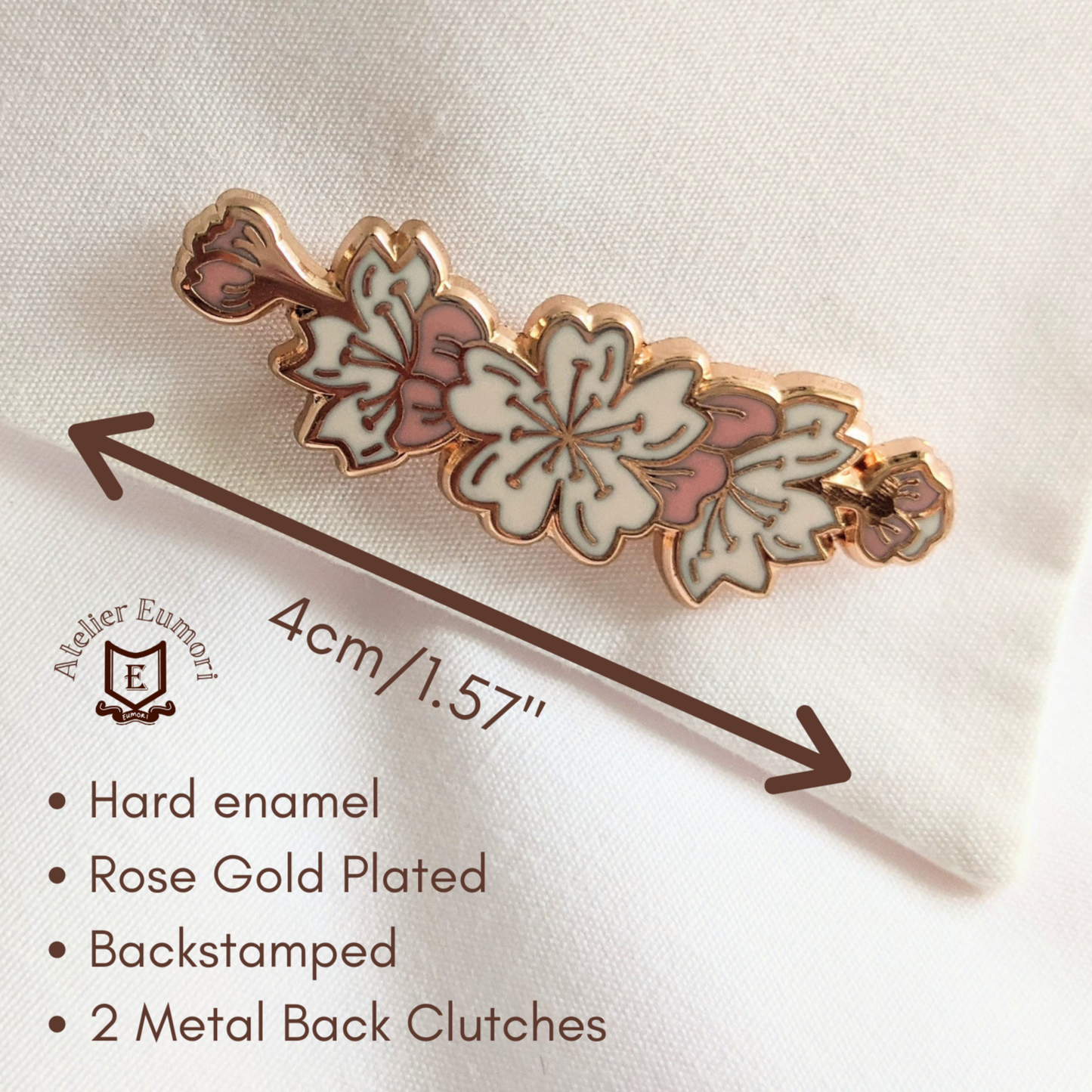Sakura (Cherry Blossom) Collar Pins